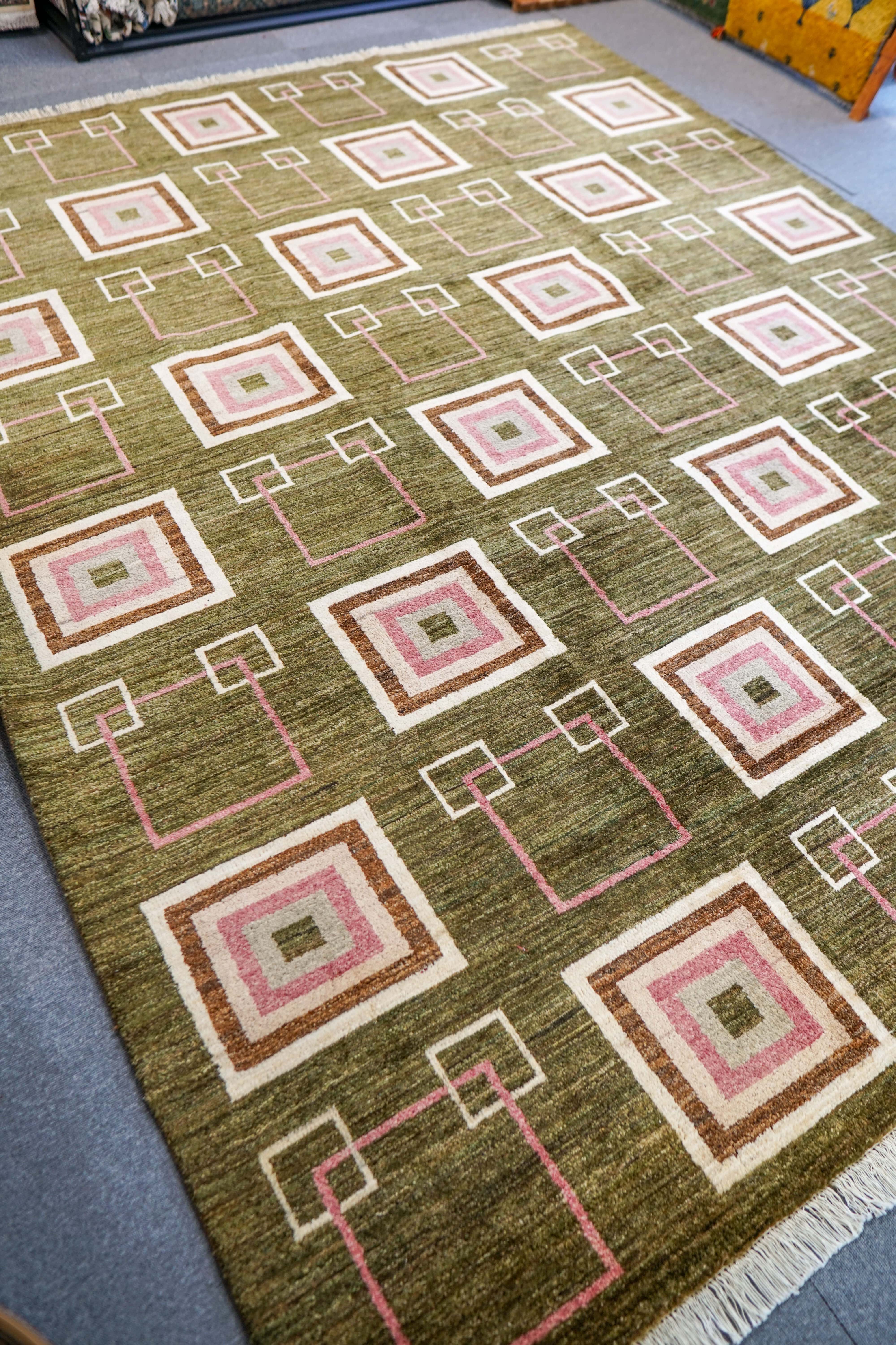 177×127cm アフガニスタン手織り絨毯 ガズニーウール アフガニスタン手織り絨毯 ガズニーウール ギャッベ 310×250cm