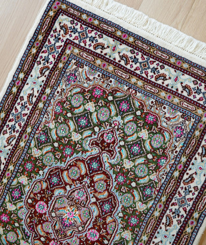 90×59cm   ペルシャ 手織り絨毯 Decorworks