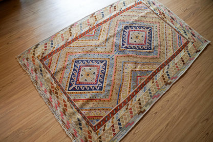 Collection 120×80cm アフガニスタン オールドマシュワニキリム 手織り 絨毯