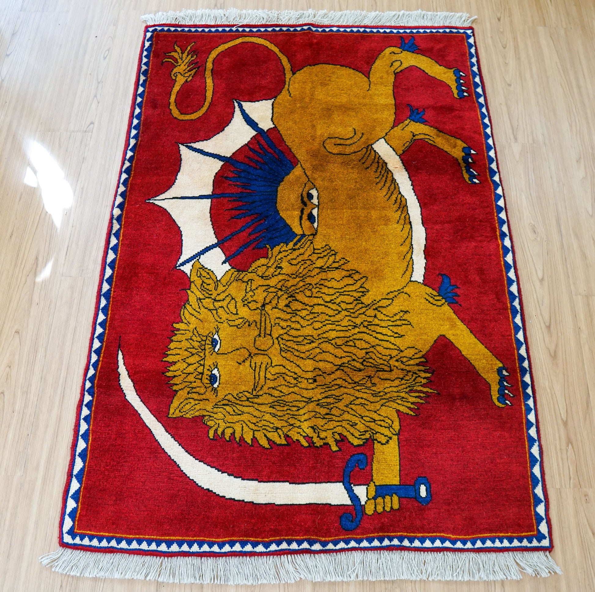  ペルシャ絨毯 カシュカイ族 147x100cm