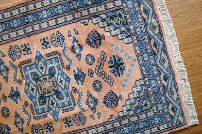  パキスタン手織り絨毯 116×78cm　　トライバルラグ