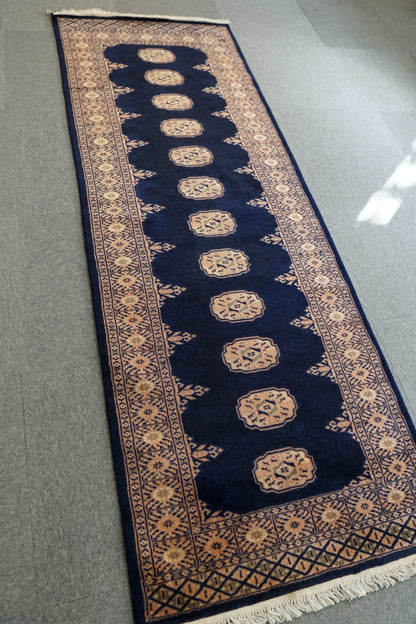 201×79cm パキスタン手織り絨毯 トルクメン ボハララグ Decorworks