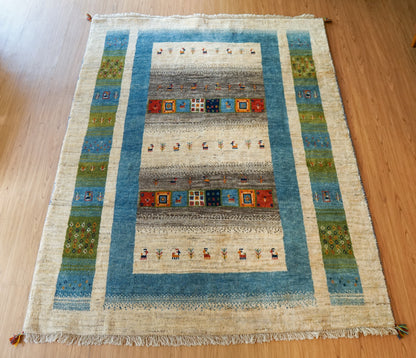 Collection ペルシャ手織りギャッベ 200×159cm -19508