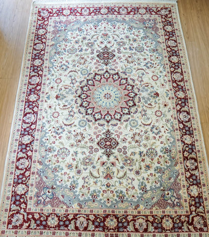  ペルシャ絨毯 オリエンタルラグ 242×154cm 手織り メダリオン柄