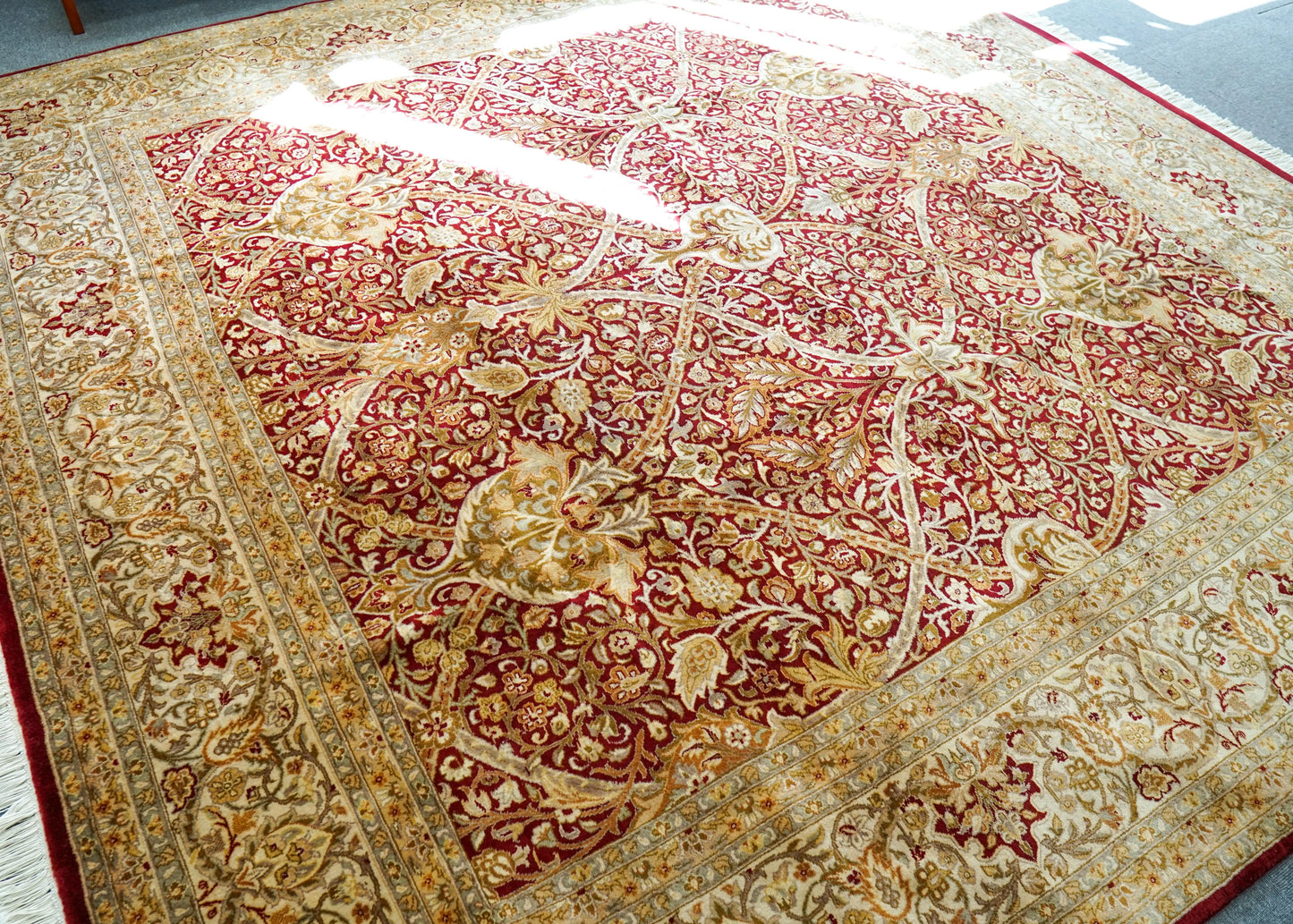 257×252cm  パキスタン ダブルノッ 手織り絨毯 Decorworks