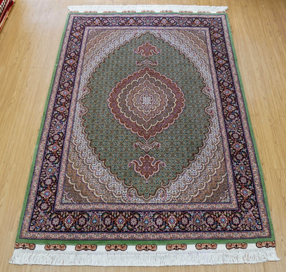  ペルシャ手織り絨毯 タブリーズ産 225×155cm