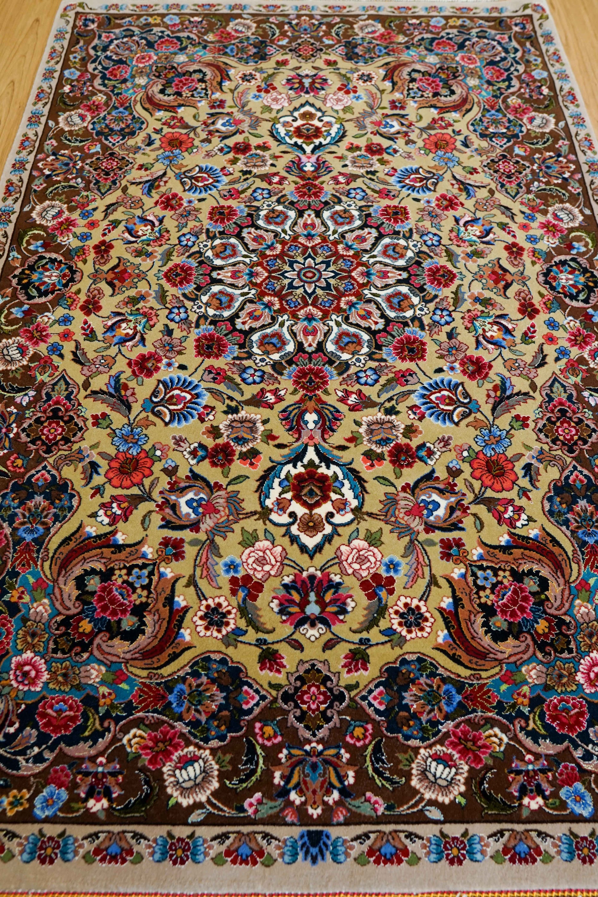  ペルシャ絨毯 イラーム産 約162×104cm｜コルクウール＆シルク