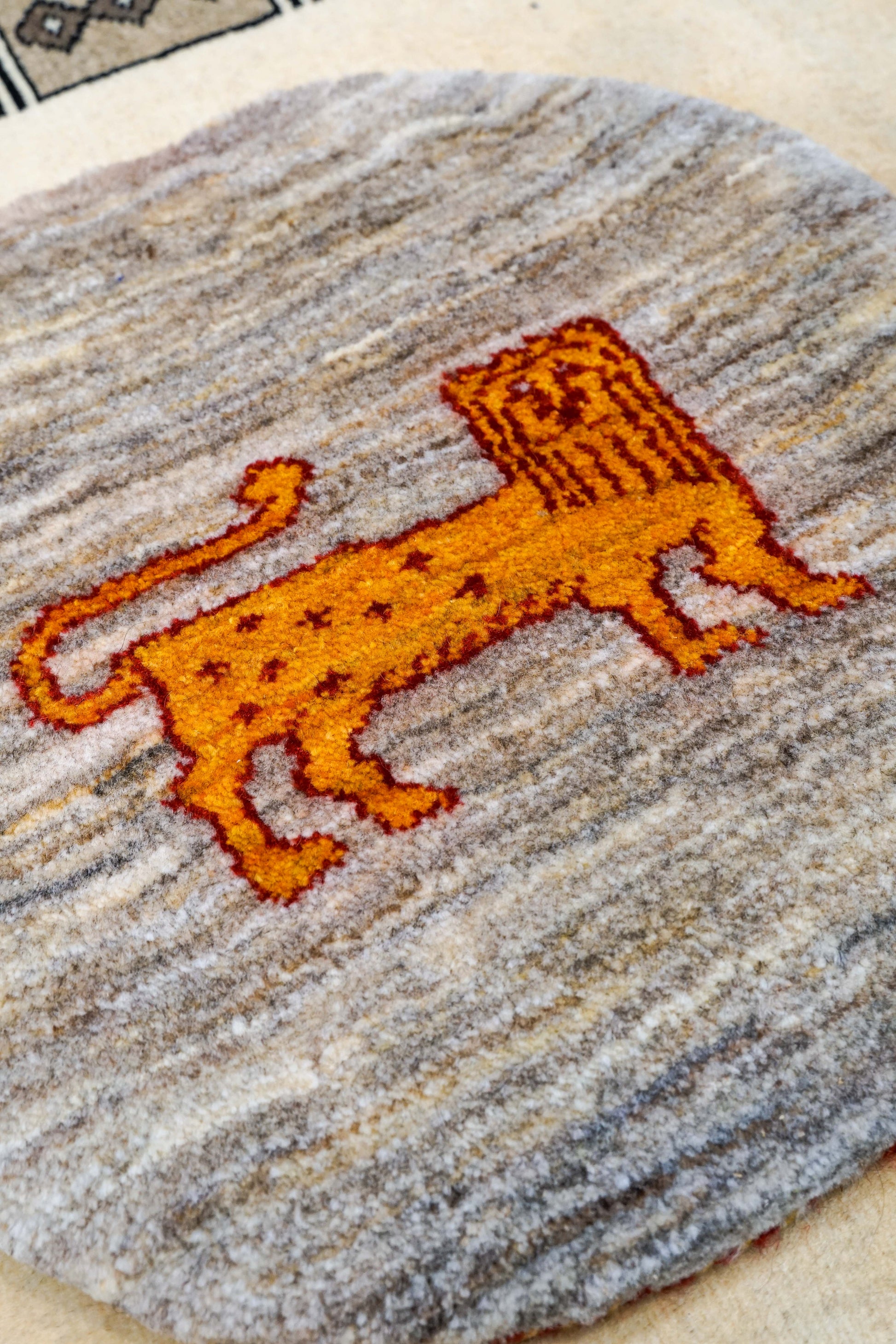  ペルシャ絨毯 手織りギャッベ カシュクリ族ギャッベ 40×40cm 1839