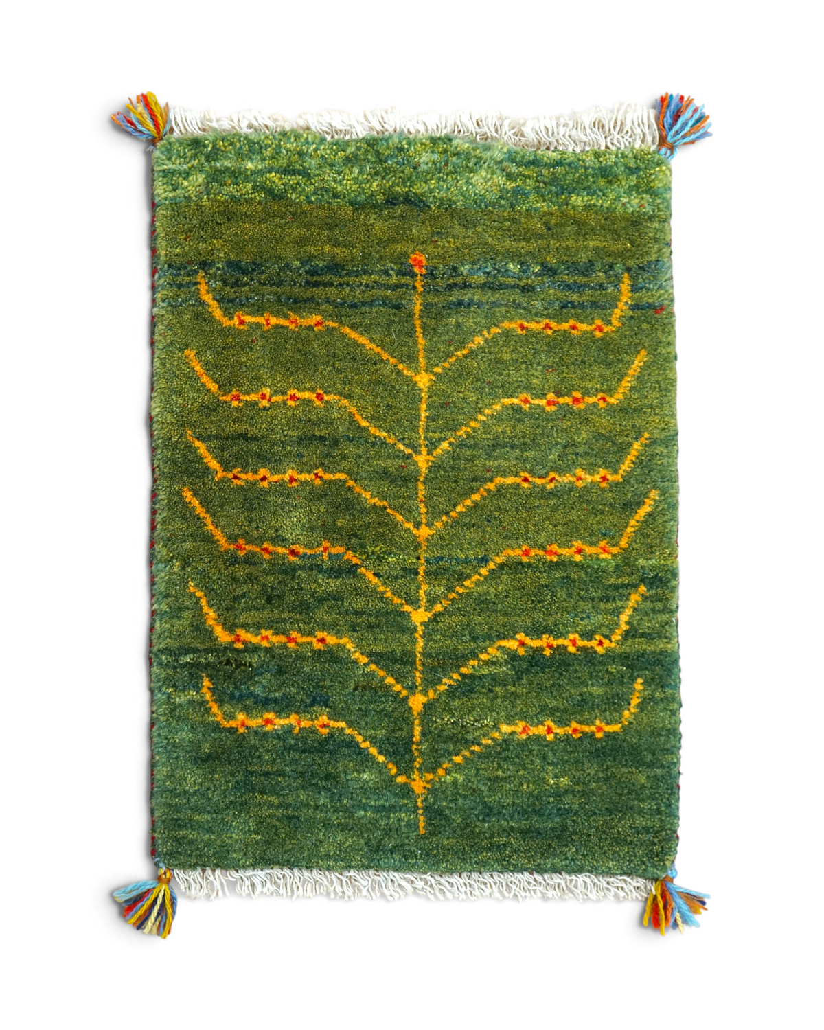  ペルシャ絨毯 手織りギャッベ アマレ族 64×41cm
