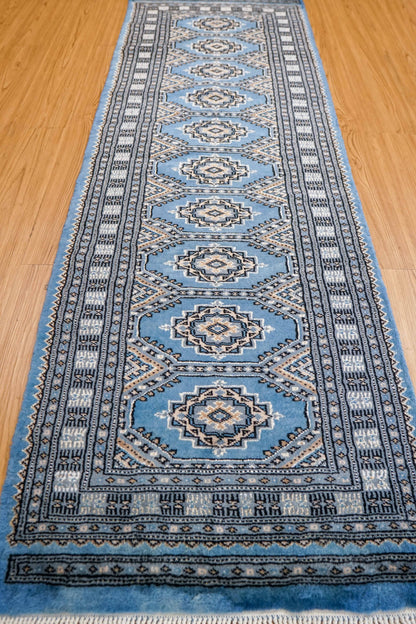  パキスタン手織り絨毯　ランナー  185×63cm