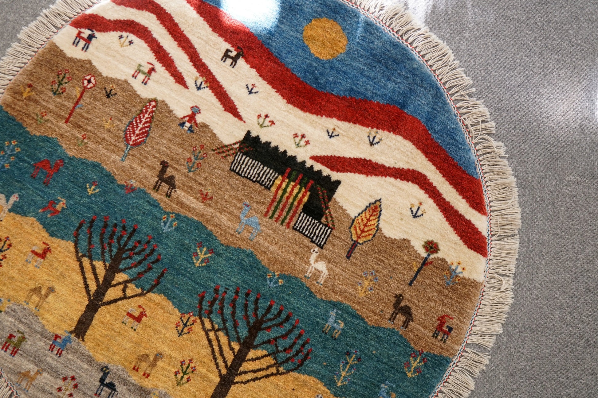 100×100cm   ペルシャ手織りカシュクリギャッベ Decorworks
