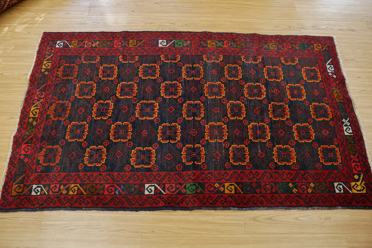  ペルシャ絨毯 バルーチ トライバルラグ 180×105cm