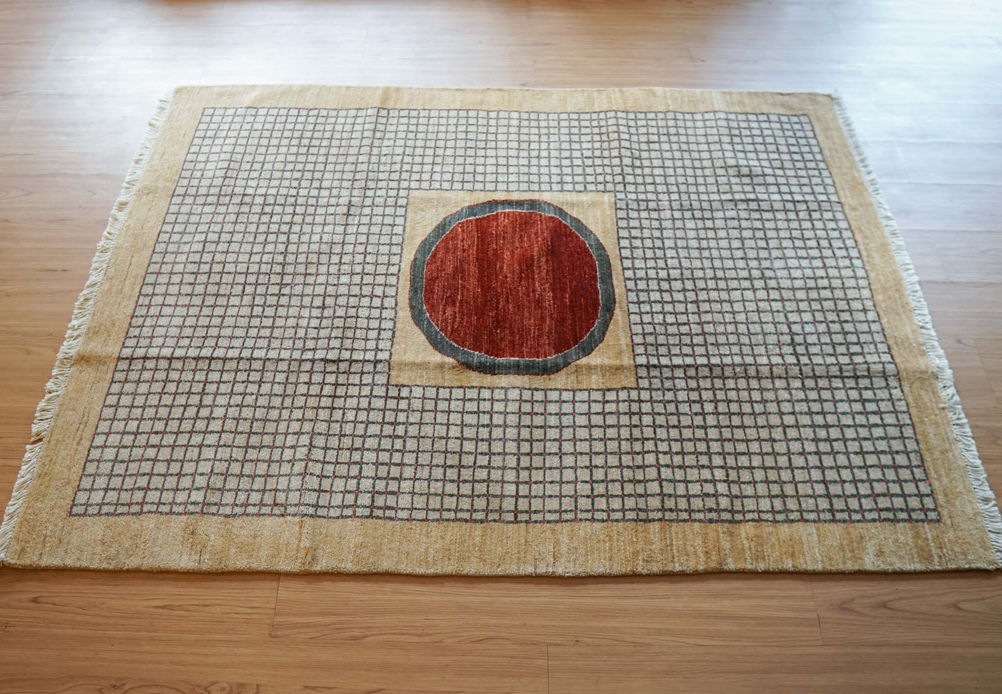  ガズニウール手織りギャッベ ラグ ギャベ 180cm×130cm  ペルシャ絨毯