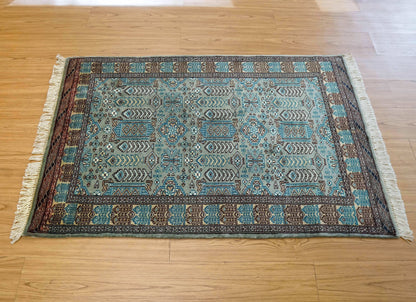  123×81cm パキスタン手織り絨毯