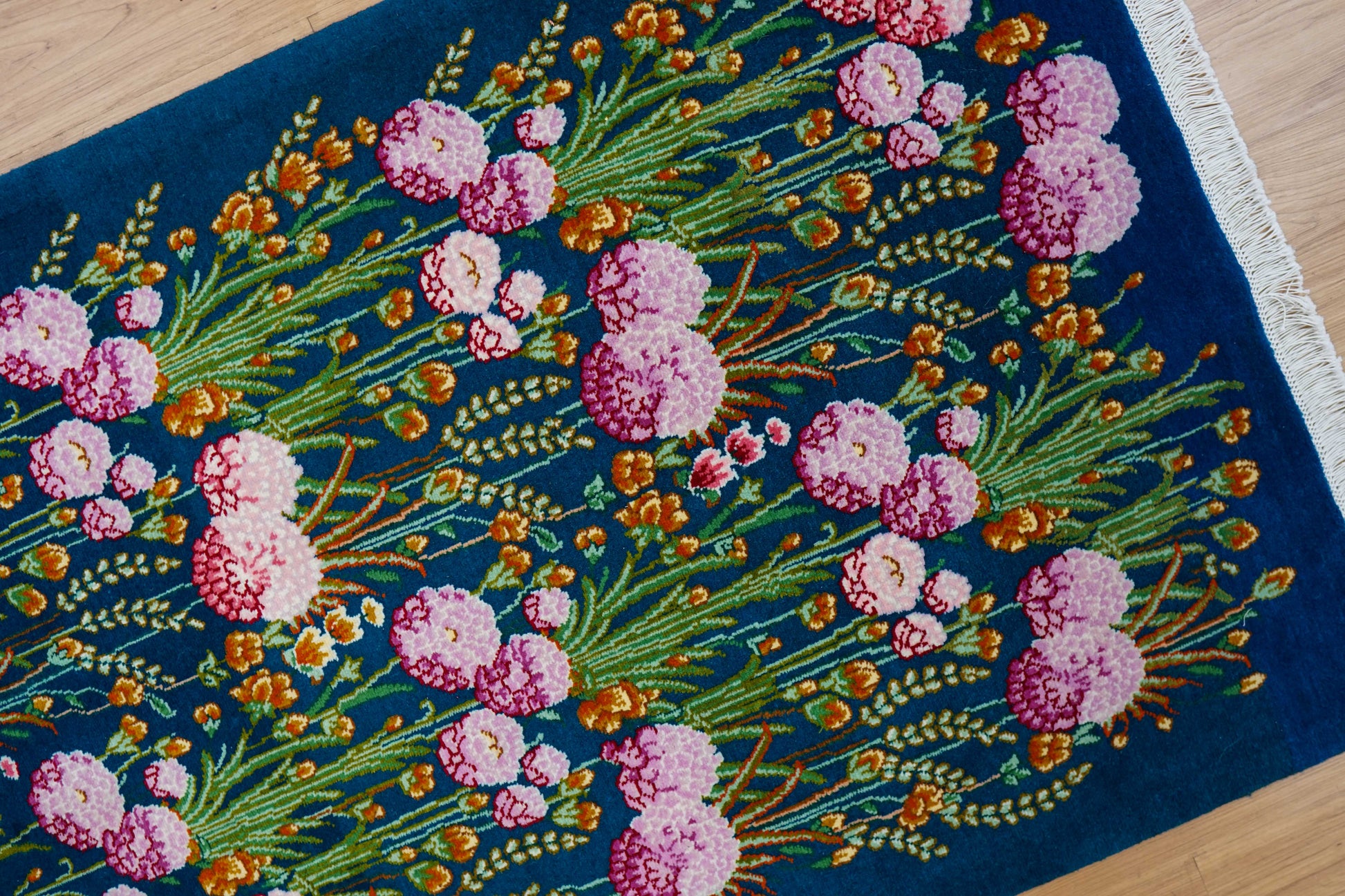  ペルシャ手織り絨毯 タブリーズ 175×103cm