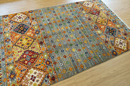  アフガニスタン手織り絨毯 151×97cm ガズニー トライバルラグ
