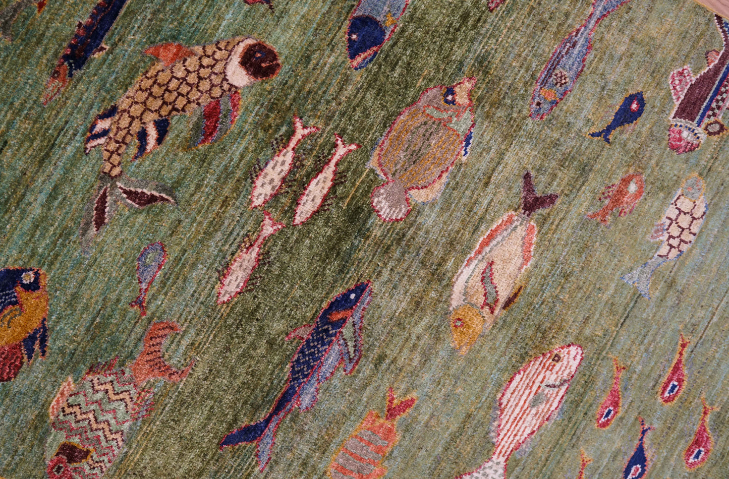  アフガニスタン手織り絨毯 ガズニ地方 手紡ぎウール手織り絨毯 177×122cm 草木染め