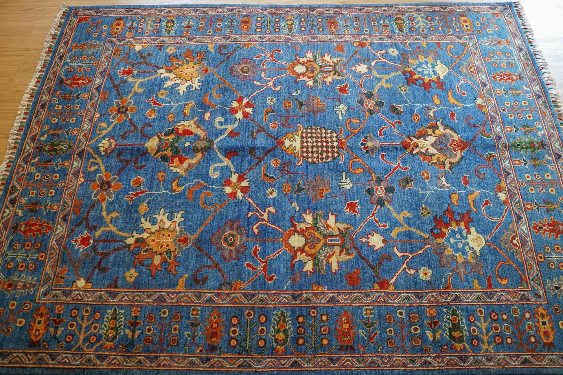  アフガニスタン・ガズニ産 手織り絨毯 199×148cm