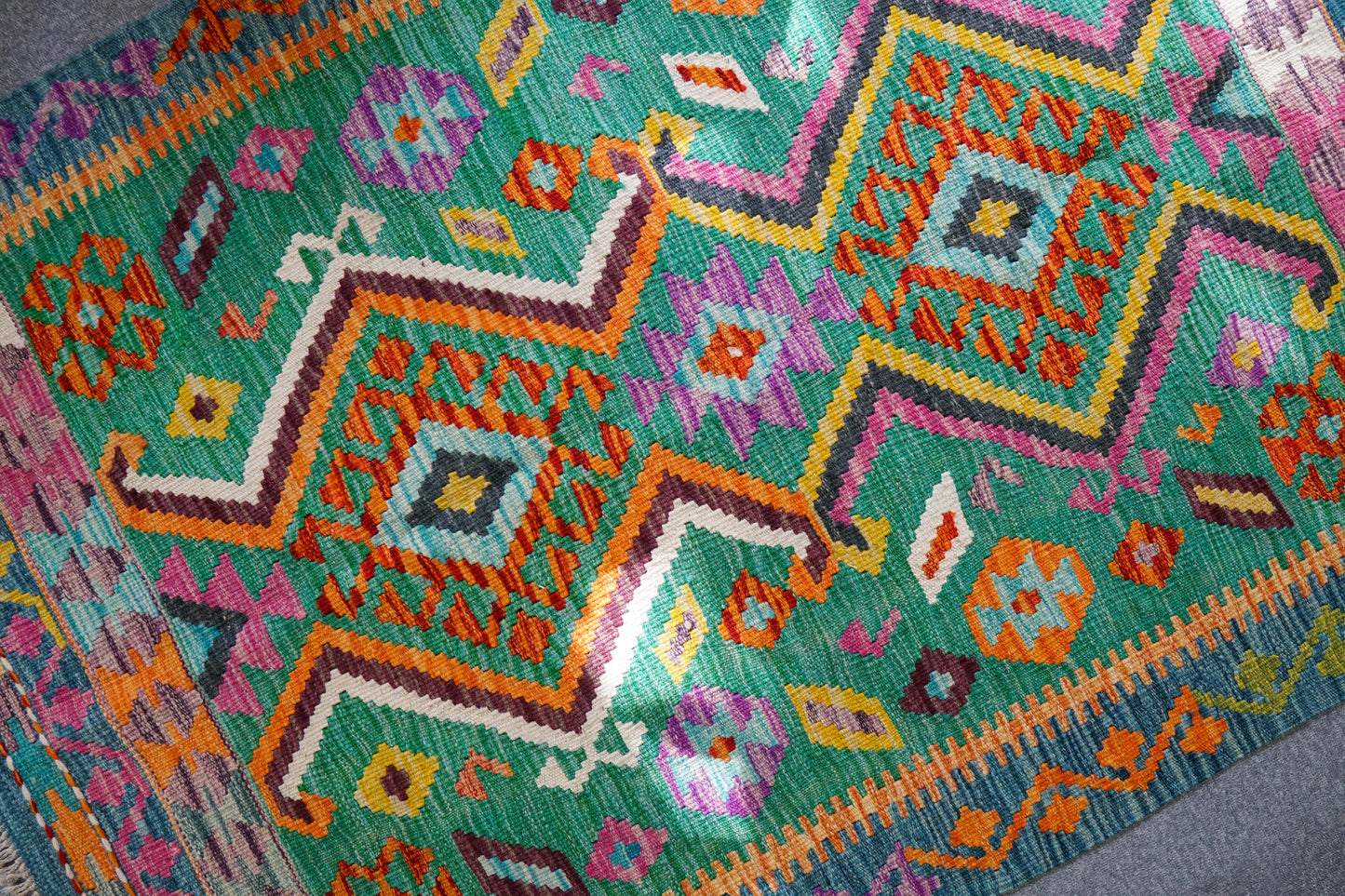 147×100cm　　アフガニスタン　手織り　キリム　　 Decorworks