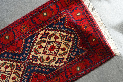 106×53cm アフガン手織り絨毯 カールモハメディ Decorworks