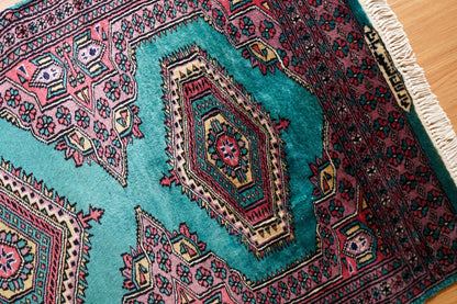  オールド パキスタン手織り絨毯 ランナー 290×75cm トライバルラグ