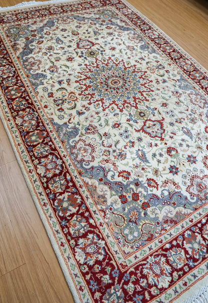  手織りペルシャ絨毯 オリエンタルラグ 228×144cm