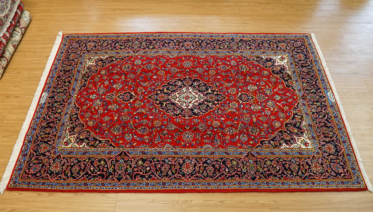  ペルシャ絨毯 カシャーン産 (カシャン) シャドサル工房 225×150cm