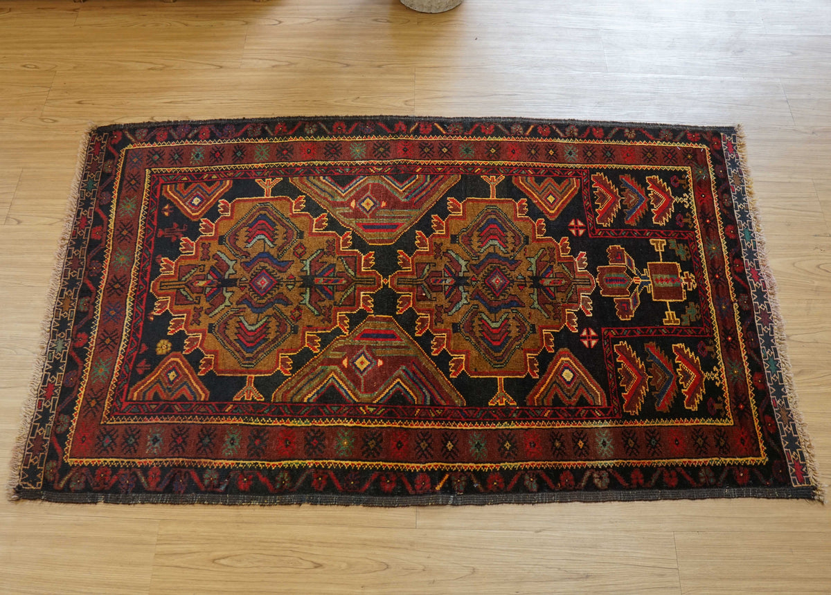 ペルシャバルーチ  ヴィンテージラグ  バ148×84cm