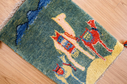  ペルシャ手織りギャッベ 60×40cm