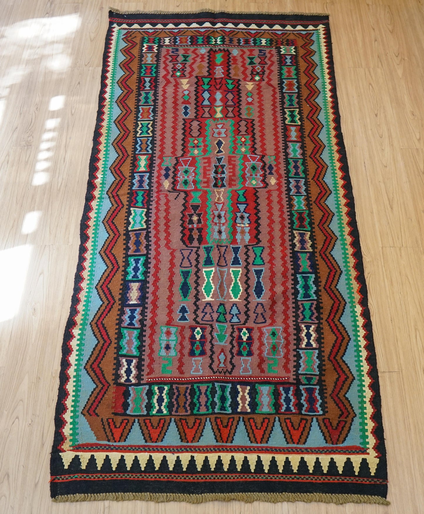  ペルシャ手織りキリム 210×100cm