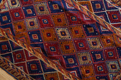 Collection 145×96cmアフガニスタン オールドマシュワニ 手織りキリム トライバルラグ