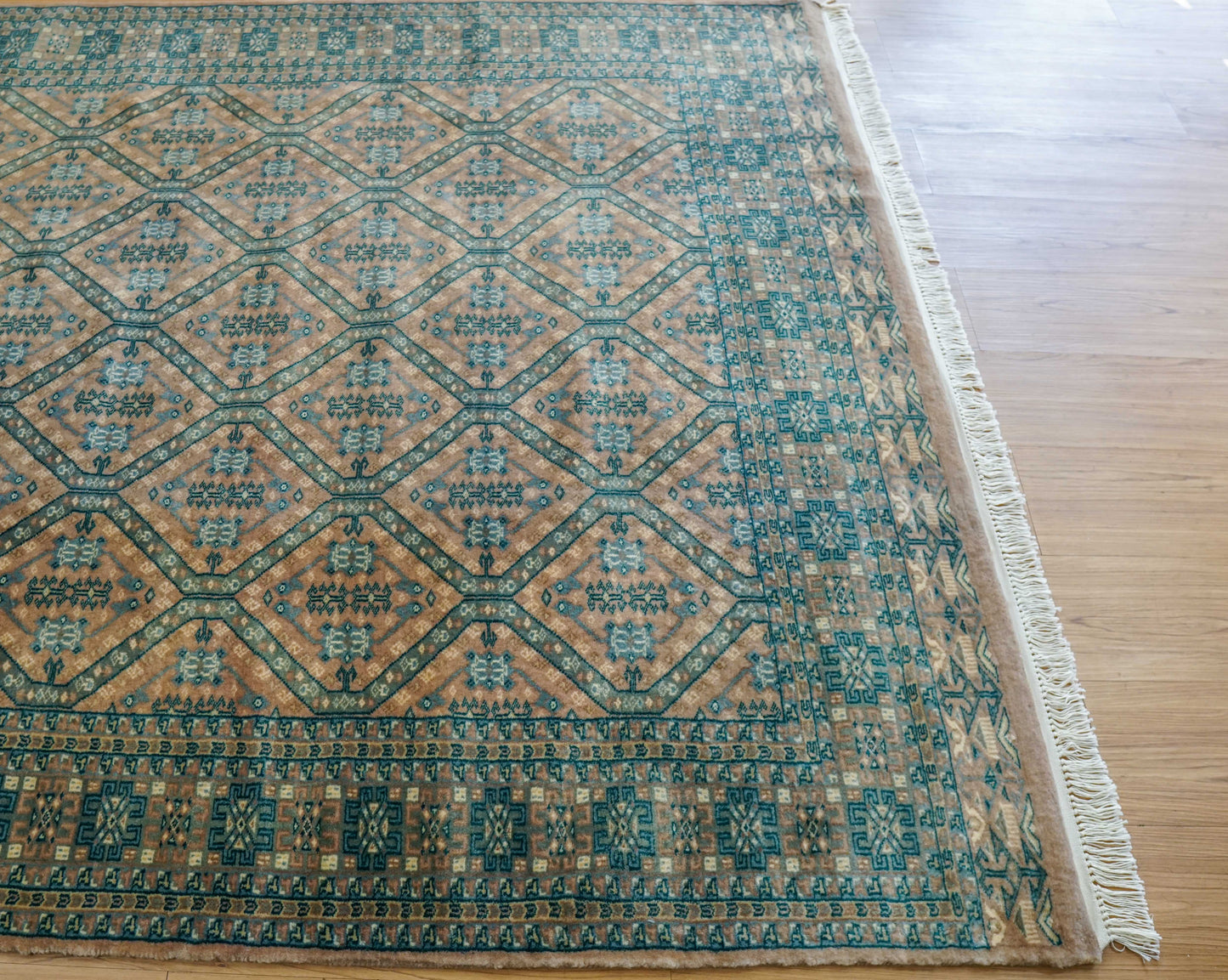  217×153cm パキスタン手織り絨毯 Fine quality11/22