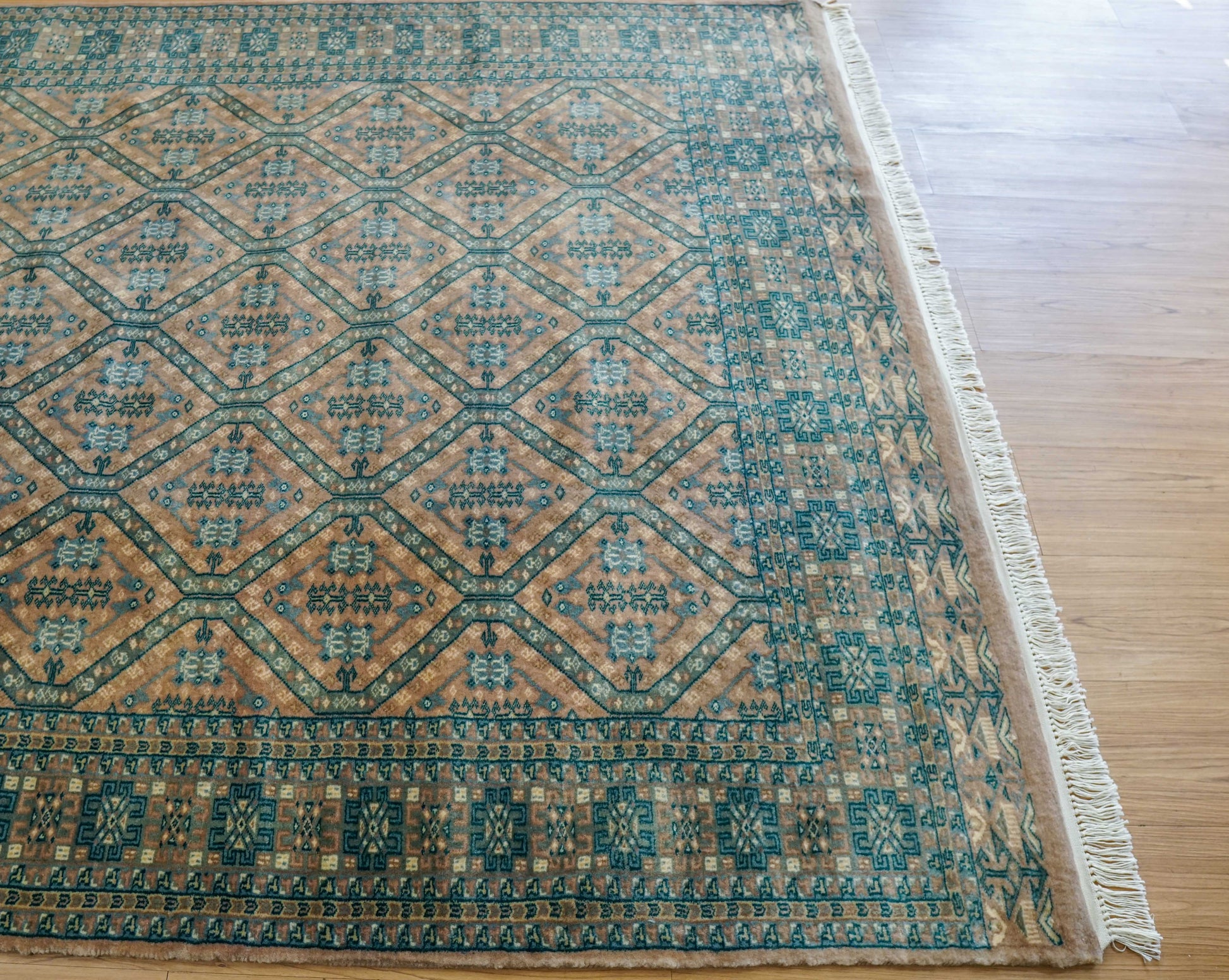  217×153cm パキスタン手織り絨毯 Fine quality11/22