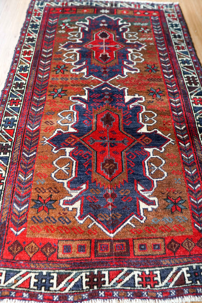  トライバルラグ ペルシャ絨毯 バルーチ 140x84cm