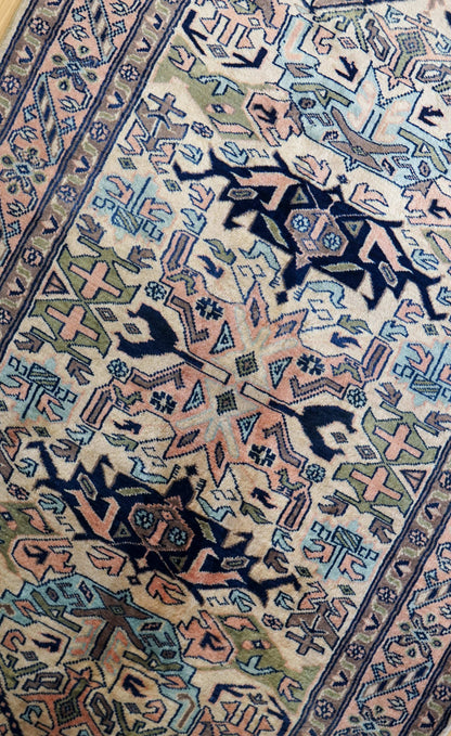  パキスタン手織り絨毯 トライバルラグ 160×98cm ウール
