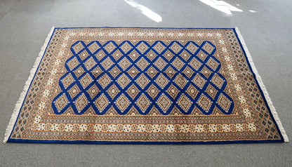 185×126cm パキスタン手織り絨毯 . トライバルラグ　 Decorworks