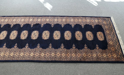 201×79cm パキスタン手織り絨毯 トルクメン ボハララグ Decorworks