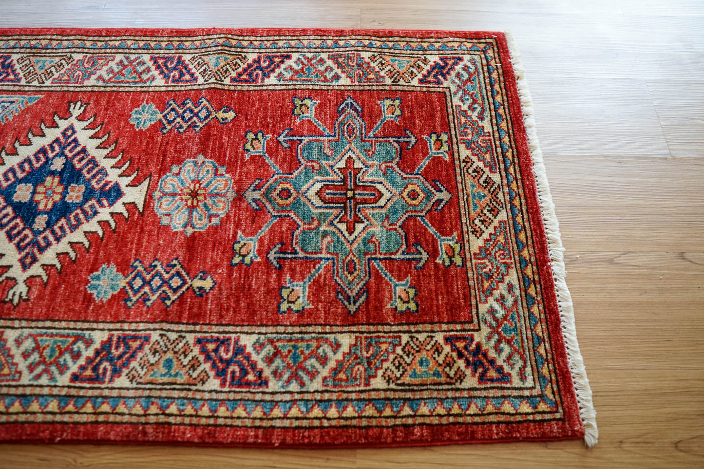  アフガニスタン絨毯 カザックラグ 92×63cm