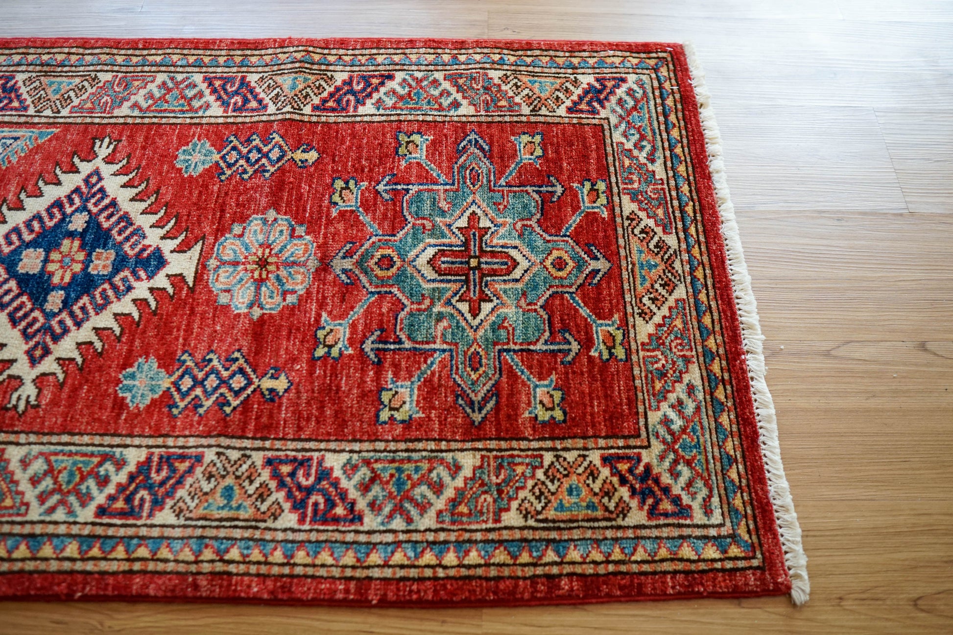  アフガニスタン絨毯 カザックラグ 92×63cm