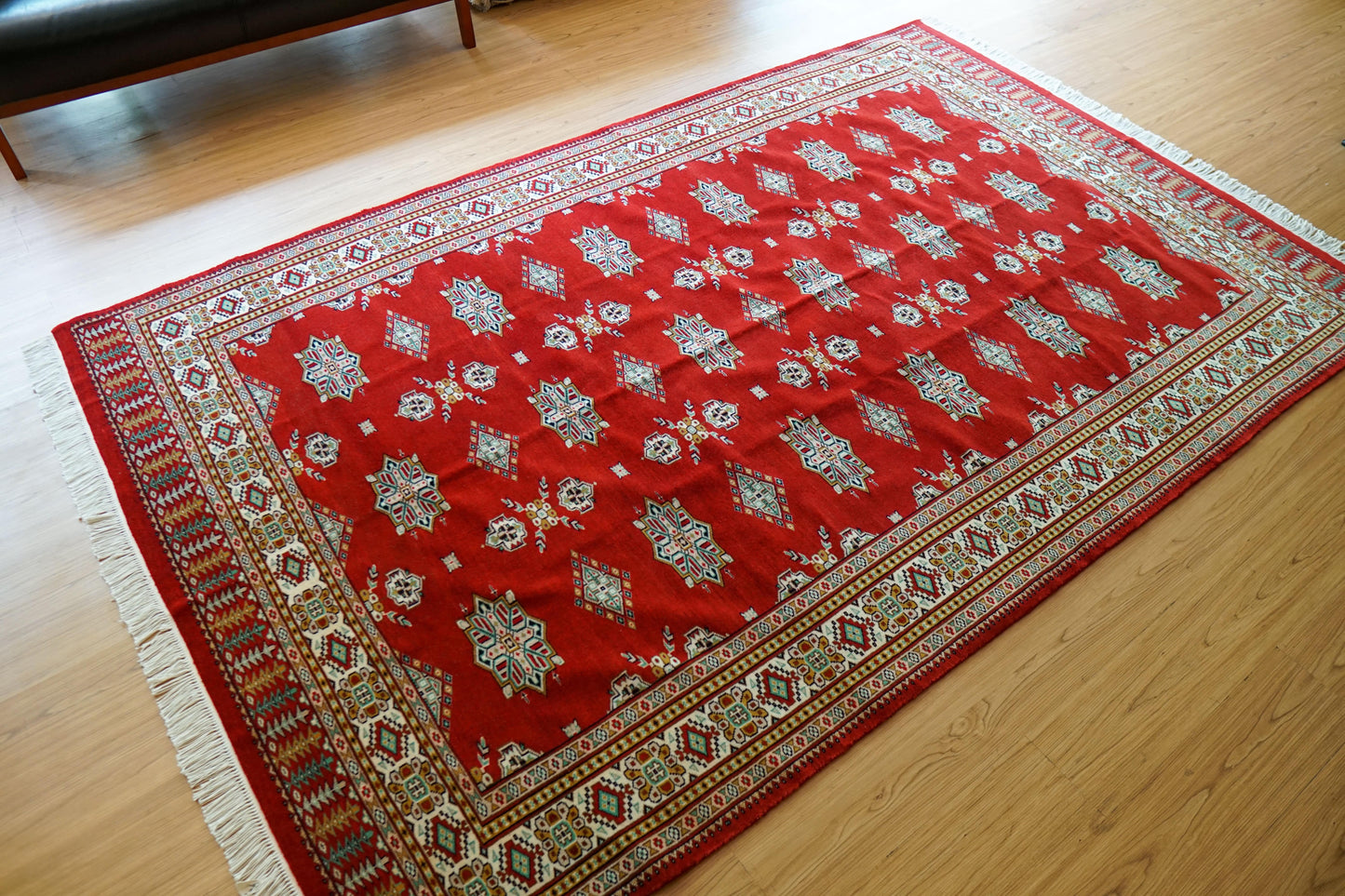 Collection パキスタン手織り絨毯 245×155cm メリノウール ファインクオリティ トライバル伝統文様