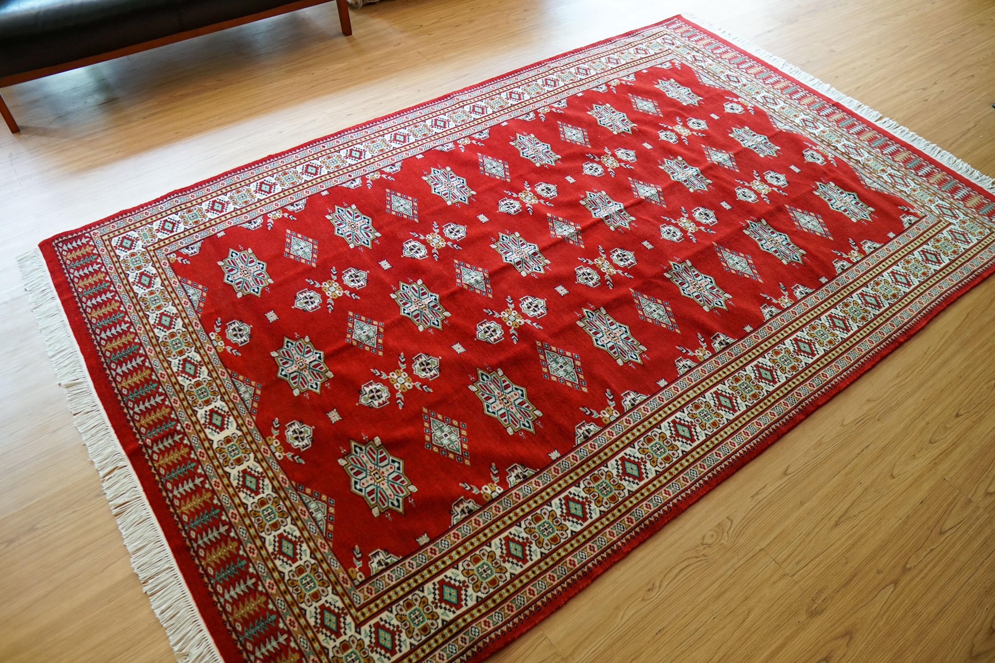 Collection パキスタン手織り絨毯 245×155cm メリノウール ファインクオリティ トライバル伝統文様