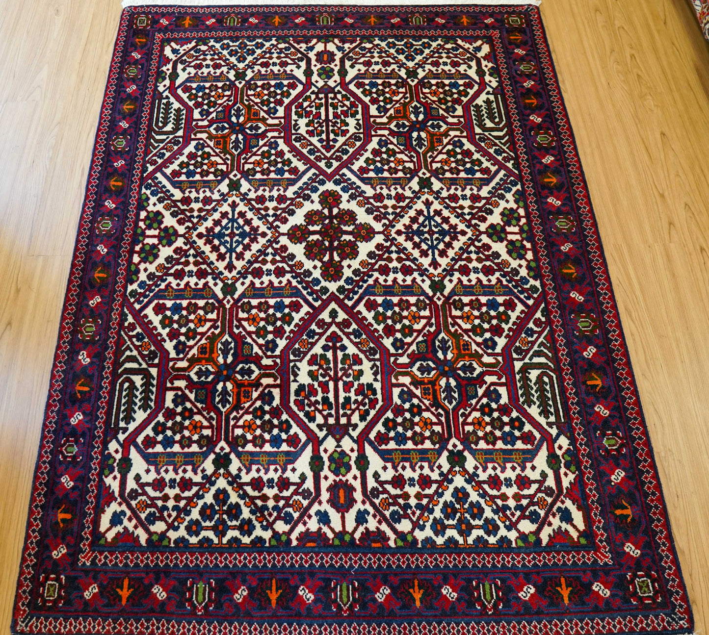 手織りペルシャ絨毯 メイメ産 オールド157×110cm