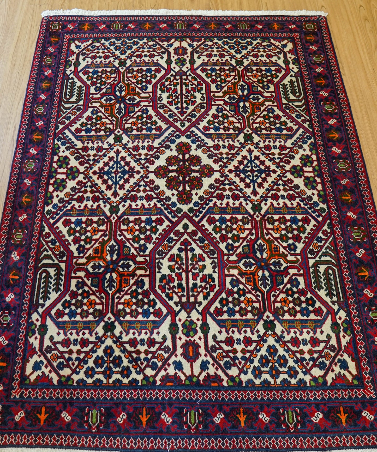  ペルシャ絨毯 カシャーン 157×110cm