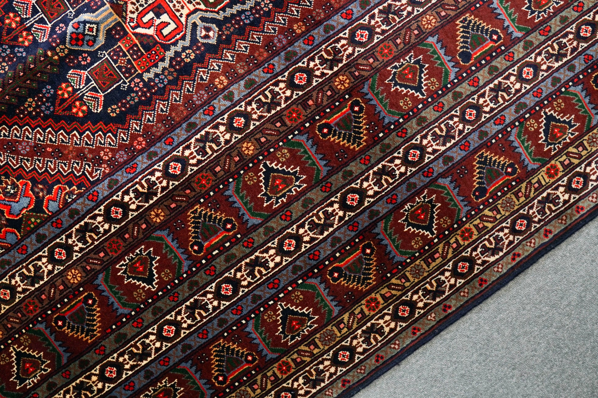 295×195cm アフガニスタン トルクメン　手織り絨毯　 トライバルラグ Decorworks