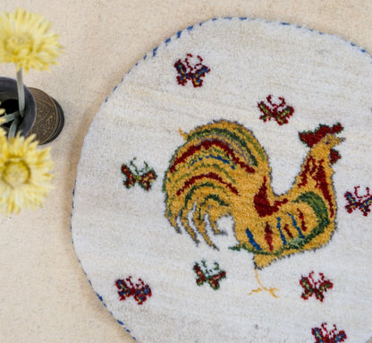 Collection ペルシャ絨毯 手織りギャッベ カシュクリ族ギャッベ 40×40cm