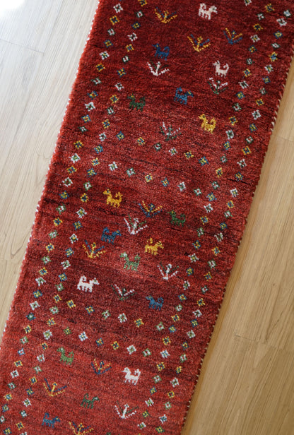 Collection 120×44cm ペルシャギャッベ アマレ族 ギャベ　ランナー