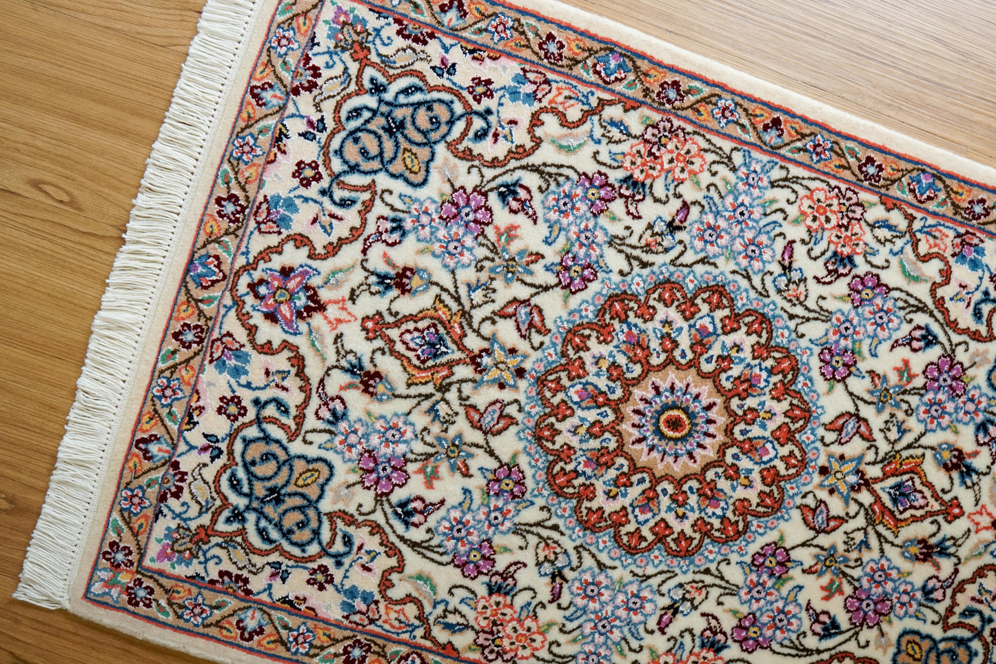 Collection 90×60cm ペルシャ手織り絨毯 ナイン産