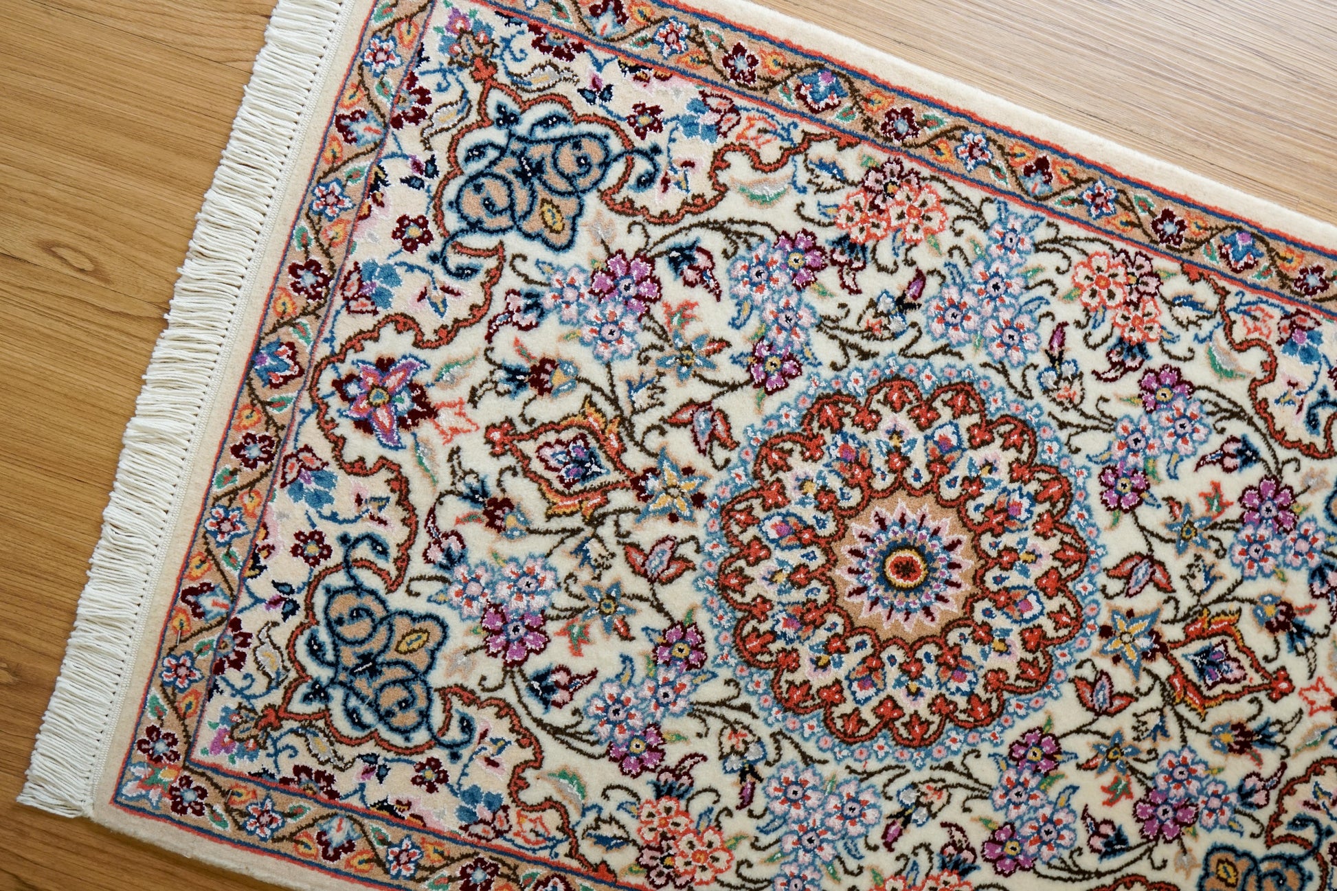 Collection 90×60cm ペルシャ手織り絨毯 ナイン産