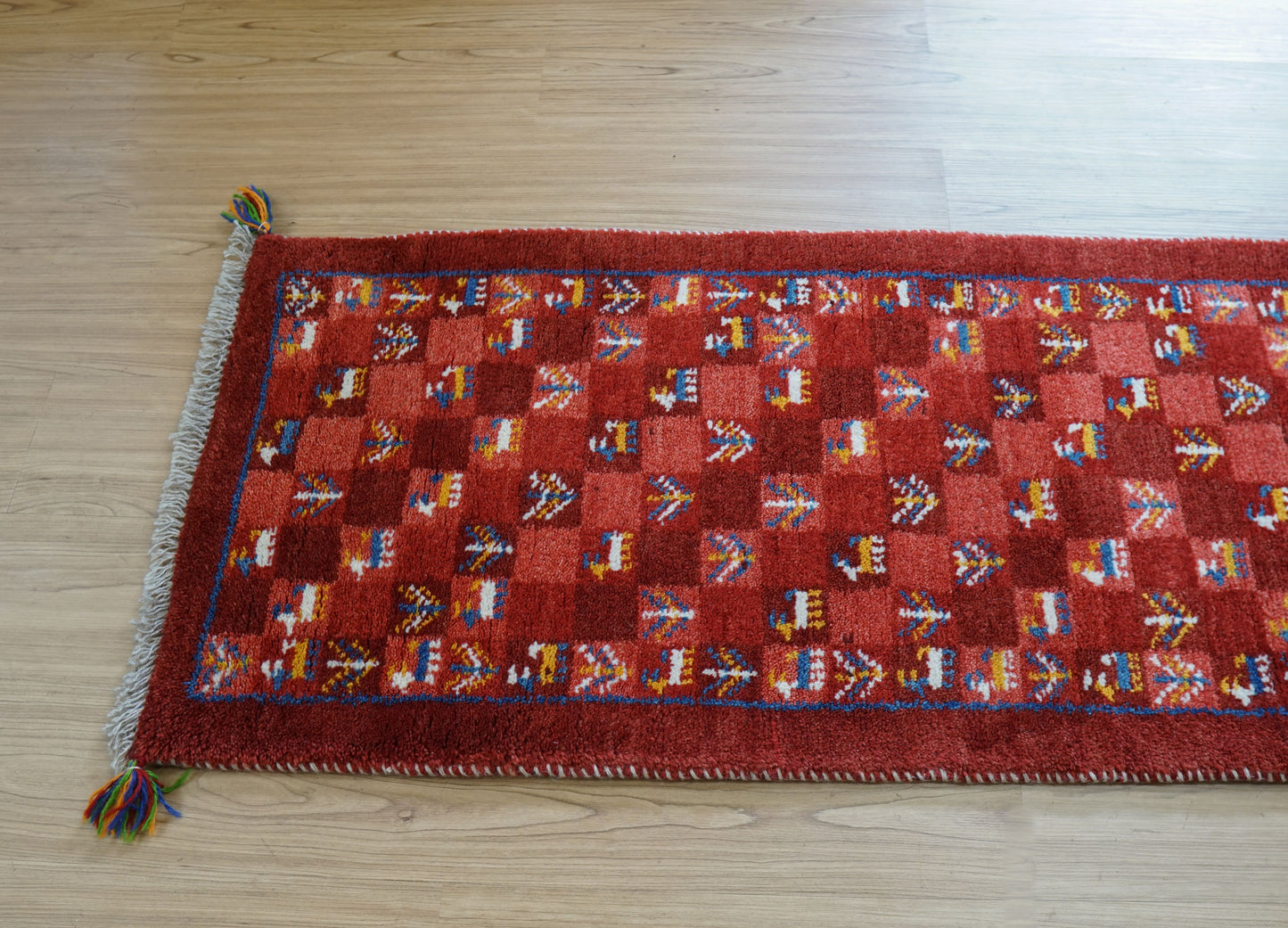 Collection 145×50cm ペルシャ絨毯 手織りギャッベ アマレ族　ランナー