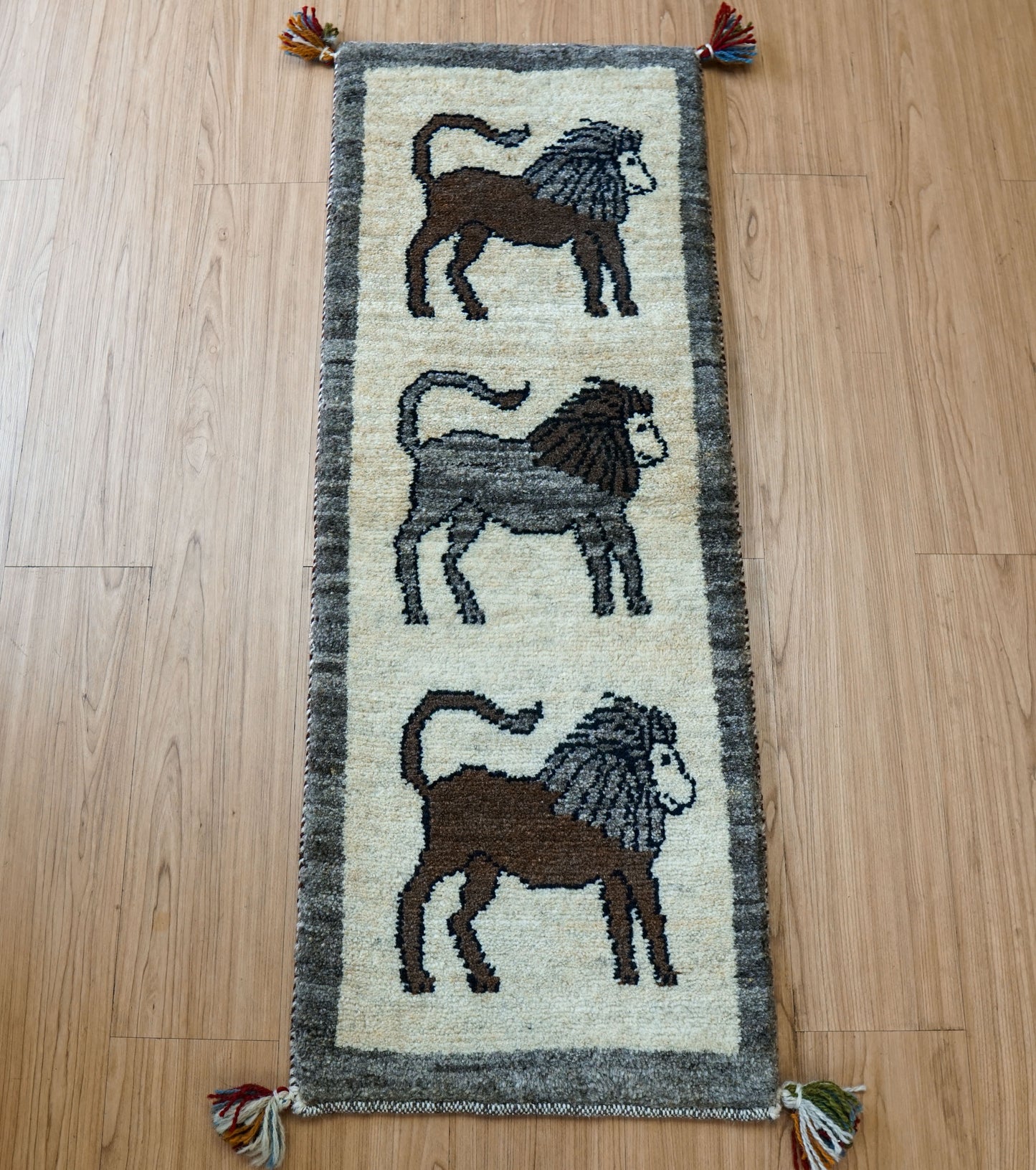 ペルシャギャッベ アマレ族 ギャベ　ランナー 116×42cm